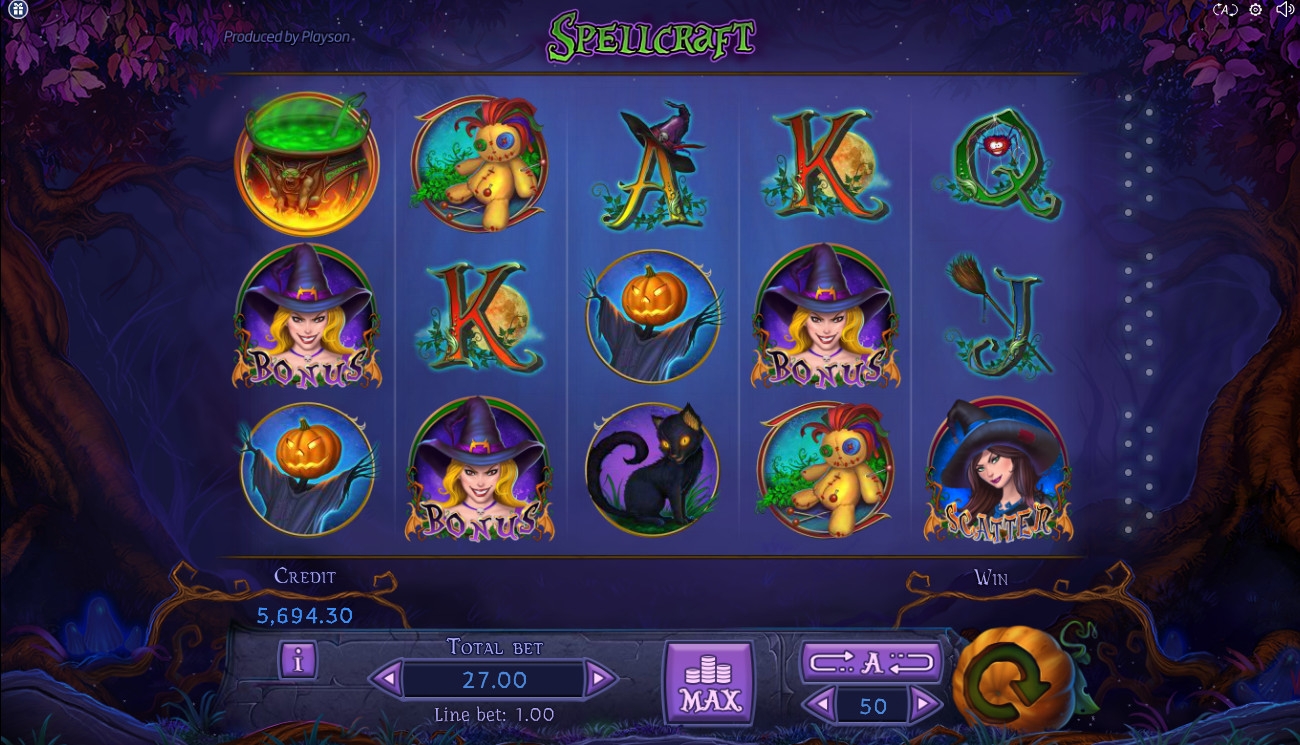 Spellcraft (Ведьмовское ремесло) из раздела Игровые автоматы