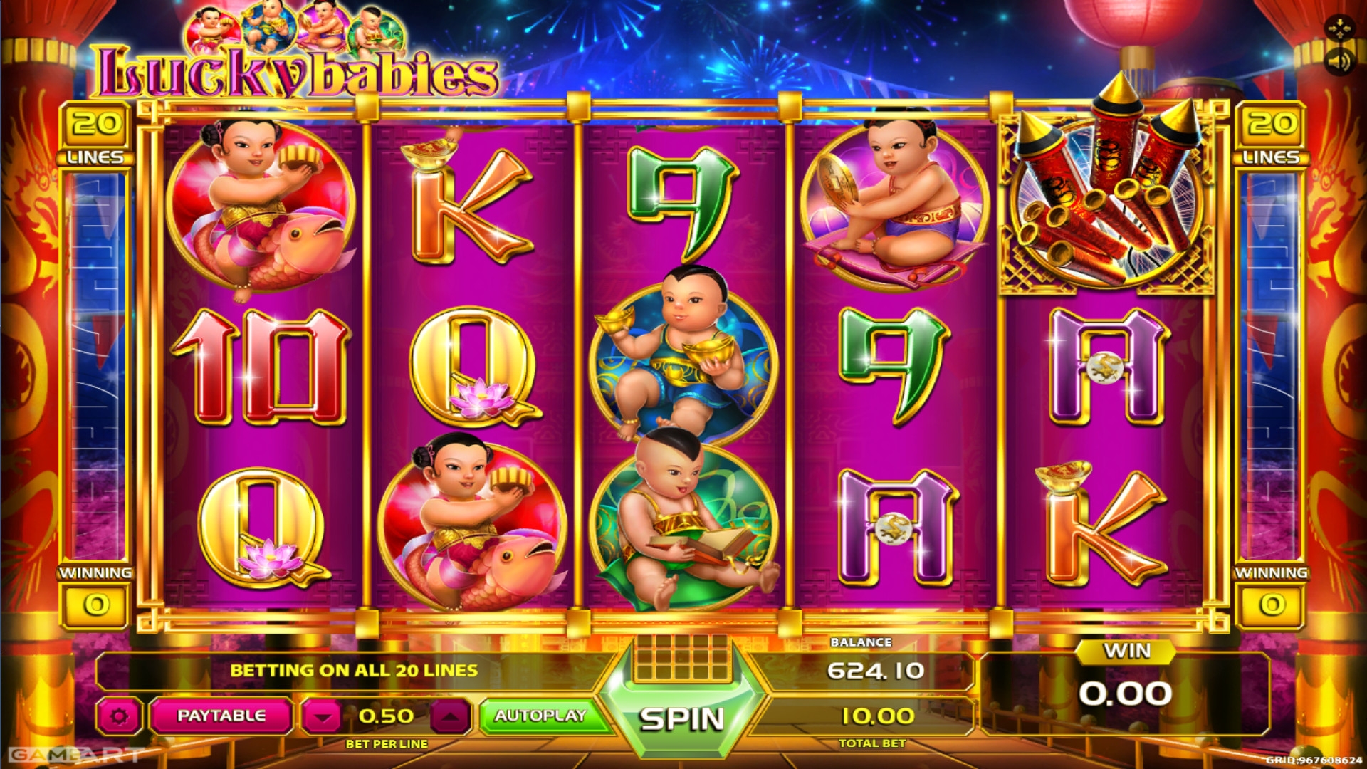 Lucky Babies (Счастливые малыши) из раздела Игровые автоматы