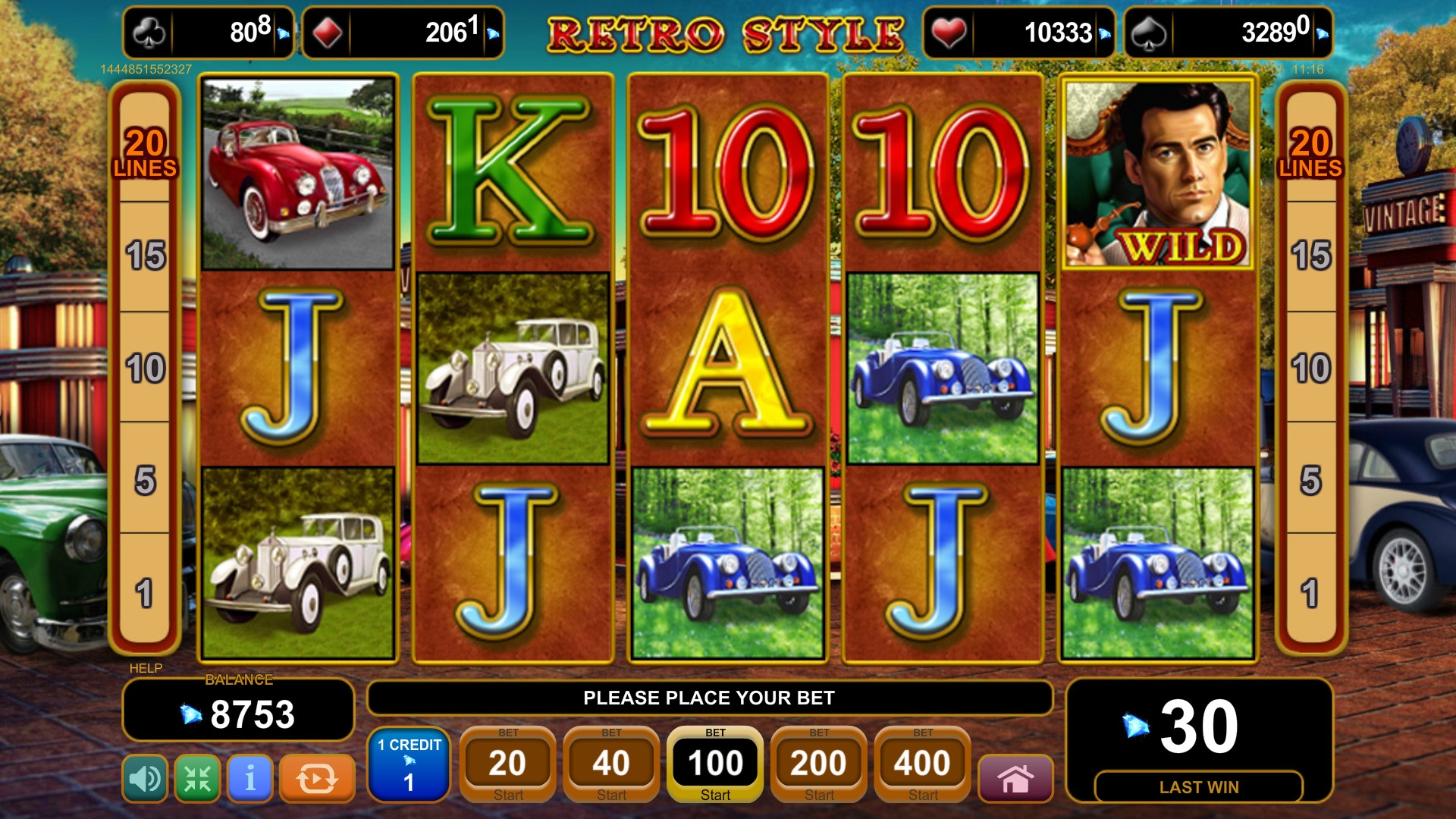 Retro Style (Ретро-стиль) из раздела Игровые автоматы