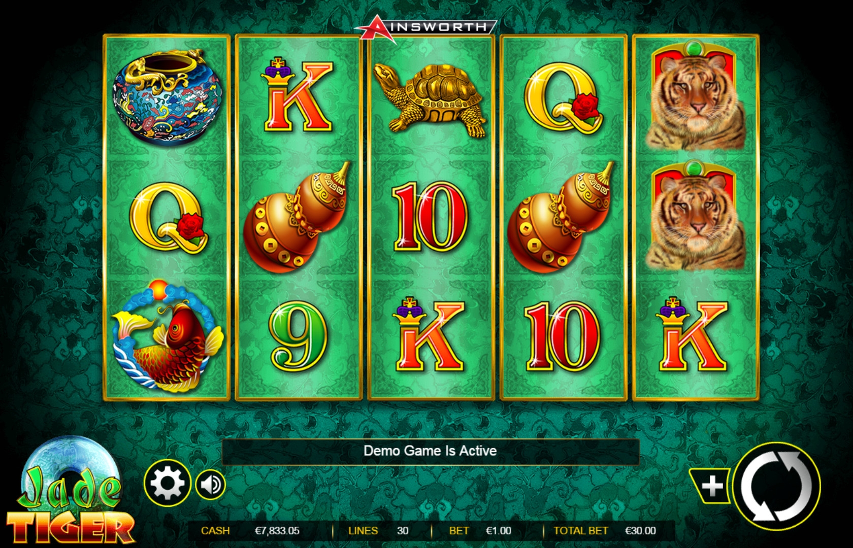 Jade Tiger (Нефритовый тигр) из раздела Игровые автоматы