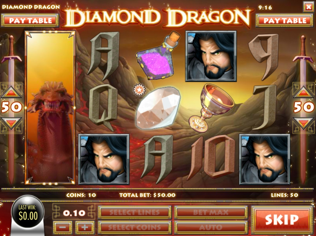 Diamond Dragon (Бриллиантовый дракон) из раздела Игровые автоматы