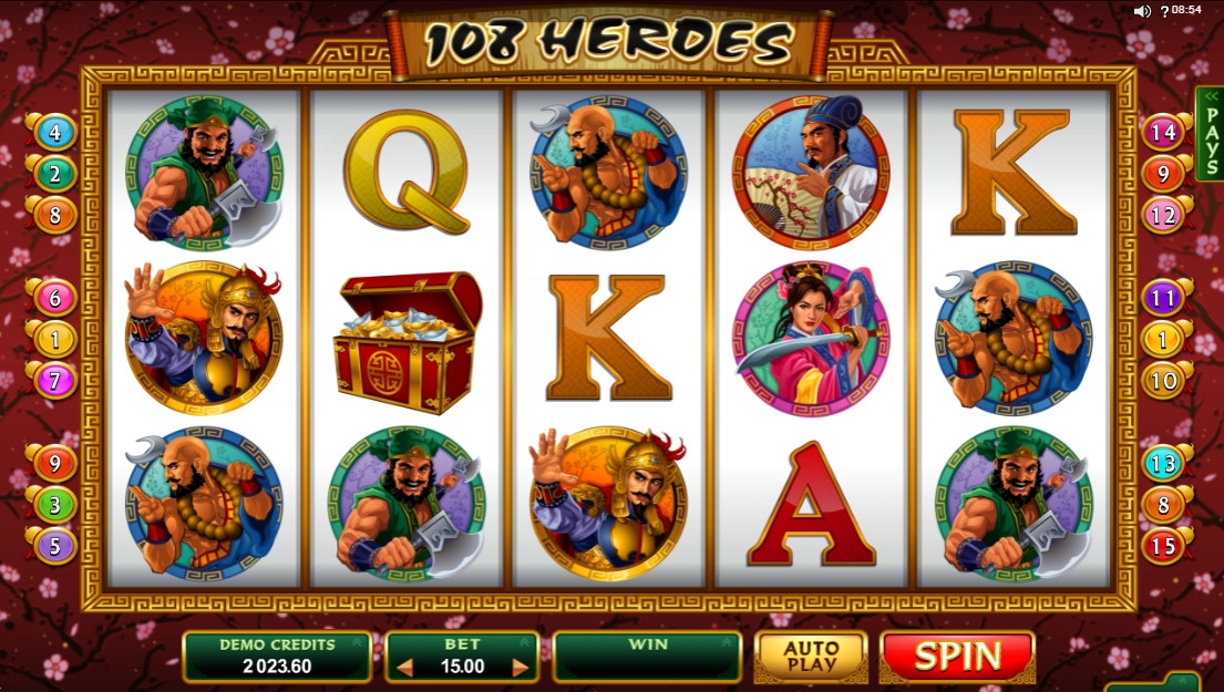 108 Heroes (108 героев) из раздела Игровые автоматы