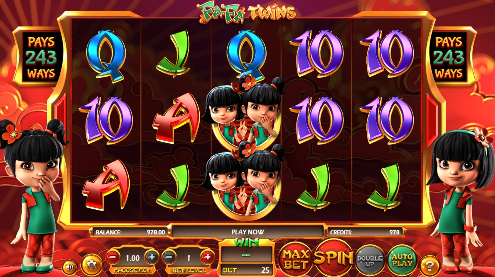 Fa-Fa Twins (Близнецы Фа-Фа) из раздела Игровые автоматы