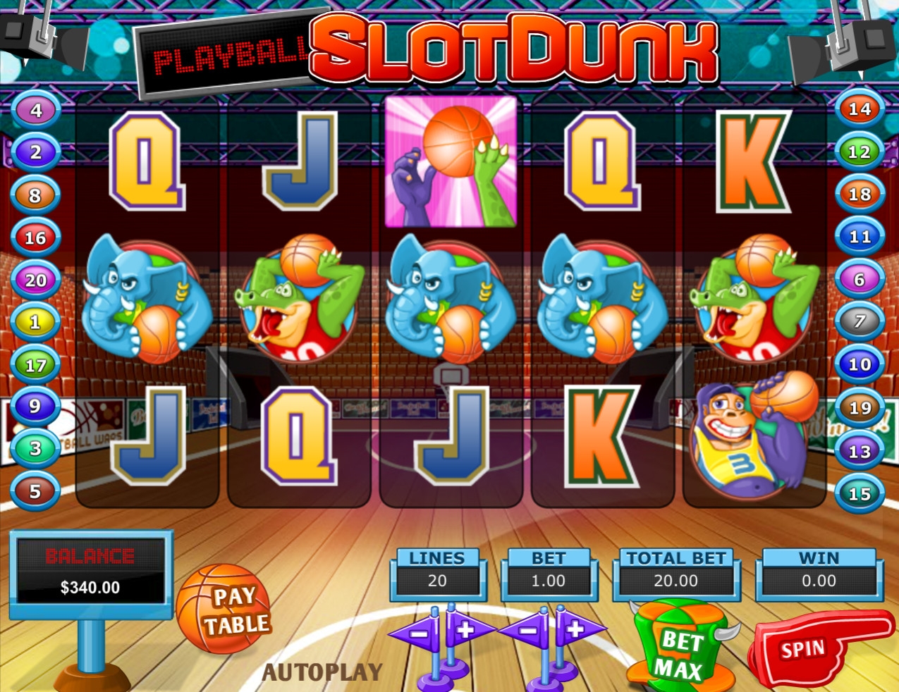Slot Dunk (Слот-данк) из раздела Игровые автоматы