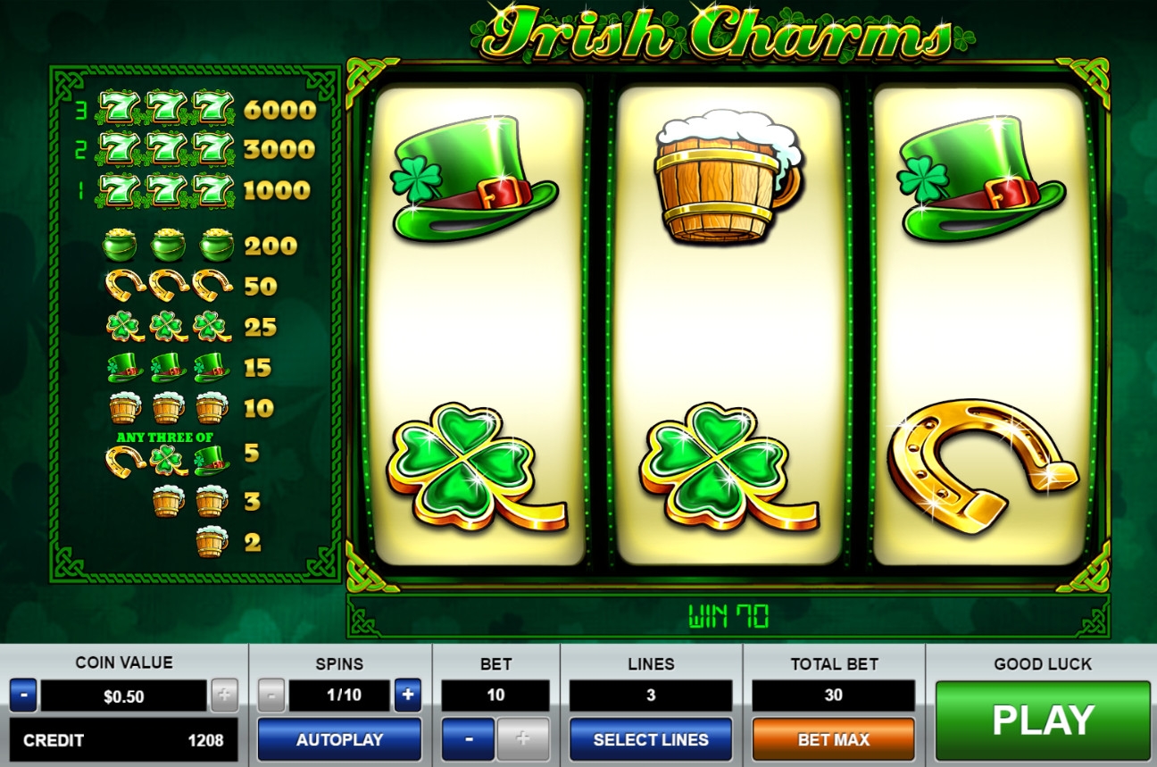 Irish Charms (Ирландские чары) из раздела Игровые автоматы