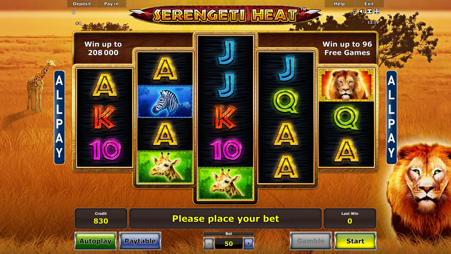 Serengeti Heat (Жара Серенгети) из раздела Игровые автоматы