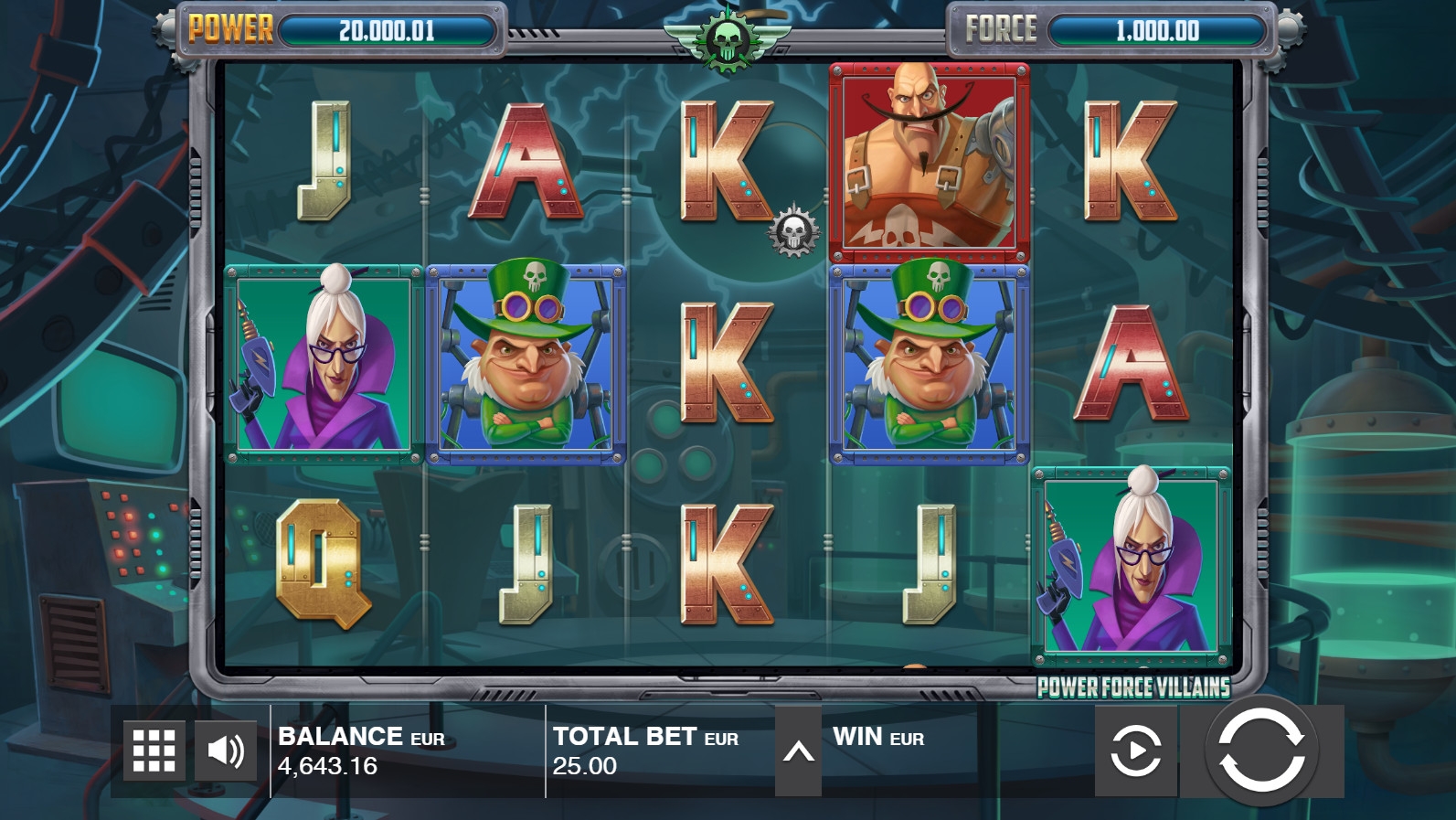 Power Force Villains (Злодеи энергии силы) из раздела Игровые автоматы