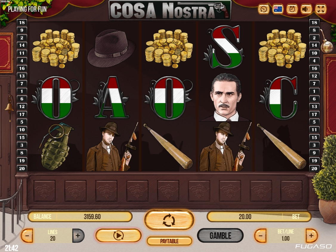 Cosa Nostra (Коза Ностра) из раздела Игровые автоматы