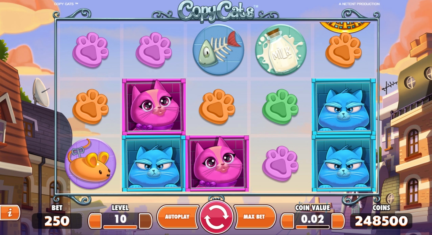 Copy Cats (Кошки-подражатели) из раздела Игровые автоматы