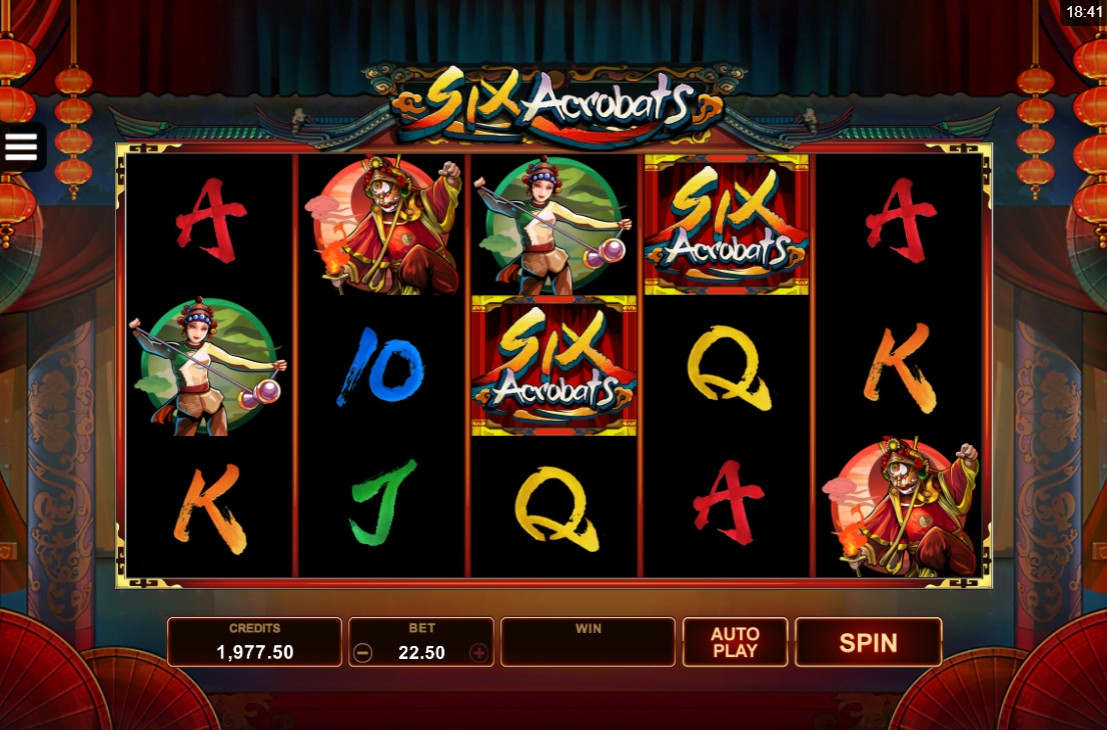 Six Acrobats (Шесть акробатов) из раздела Игровые автоматы