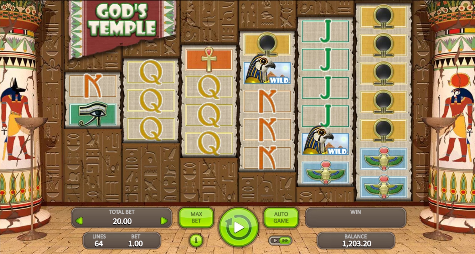 God’s Temple (Храм бога) из раздела Игровые автоматы