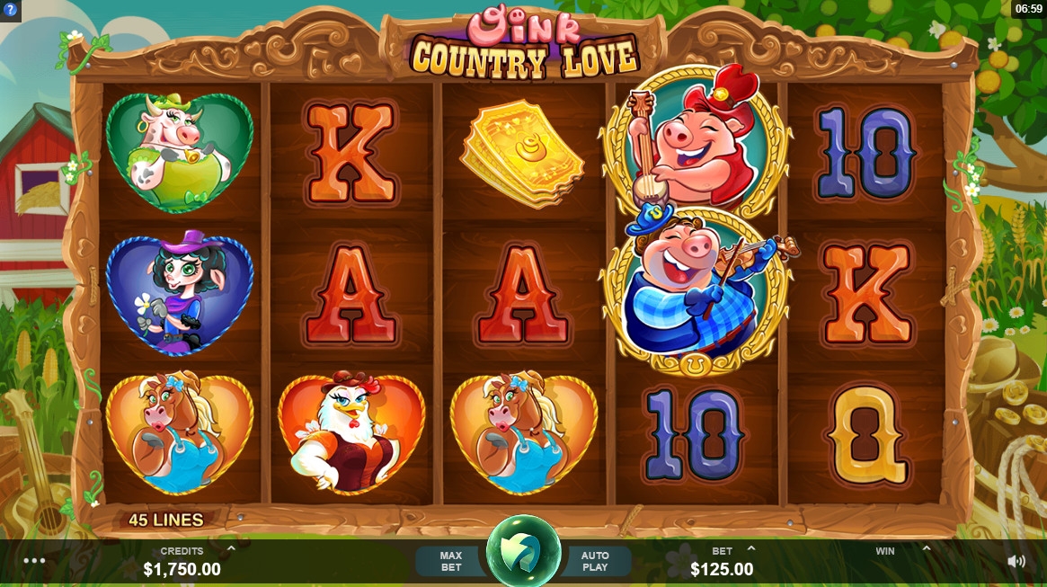 Oink Country Love (Хрю: Деревенская любовь) из раздела Игровые автоматы