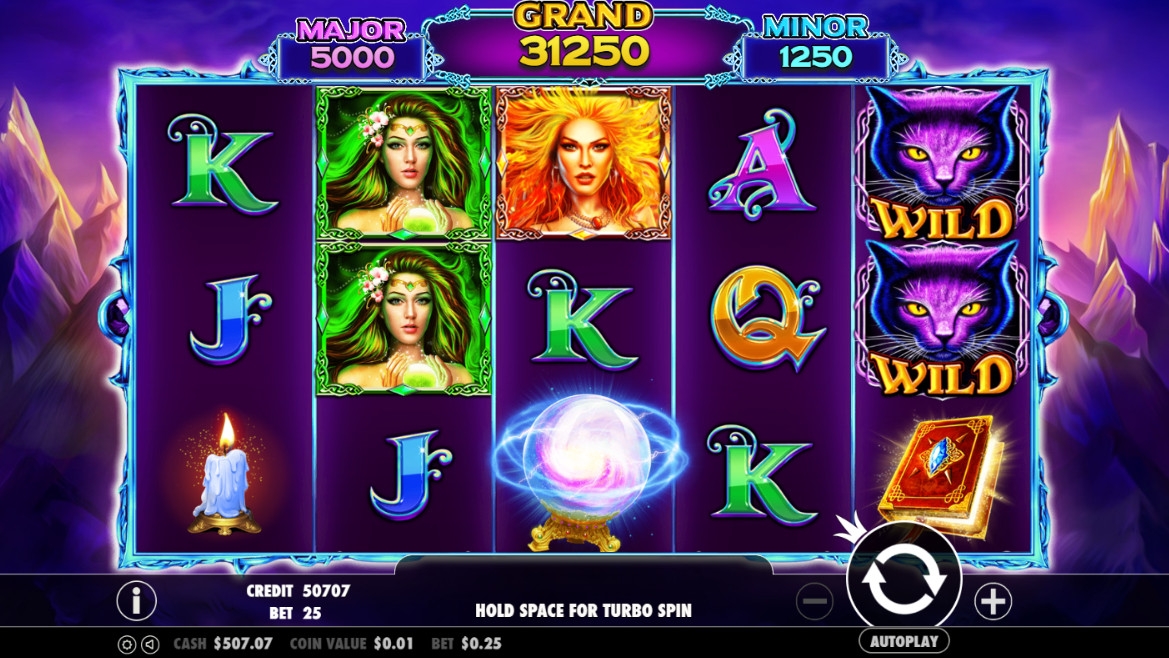 Wild Spells (Безудержные чары) из раздела Игровые автоматы