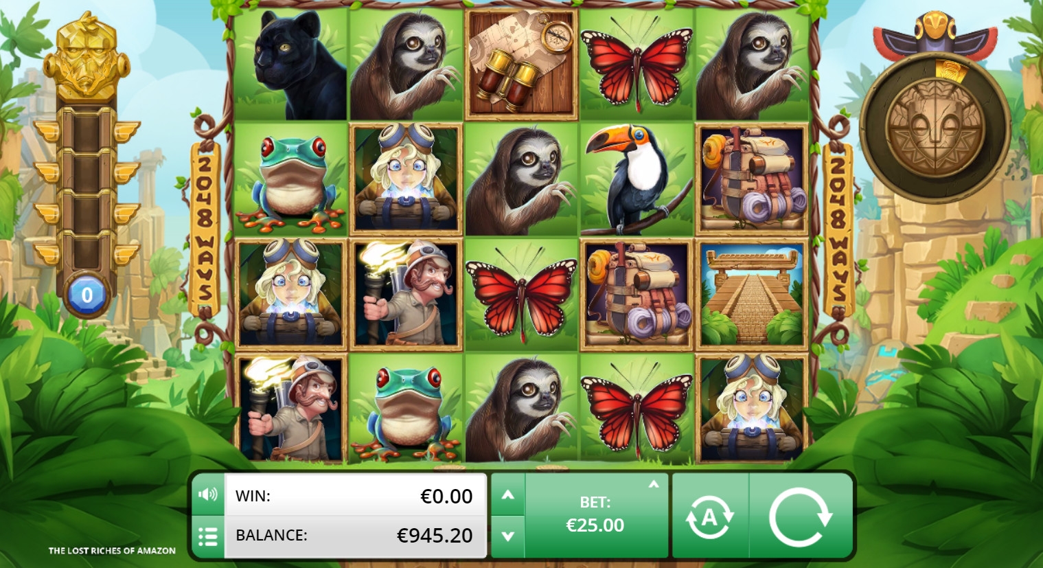 The Lost Riches of Amazon (Затерянные богатства Амазонки) из раздела Игровые автоматы