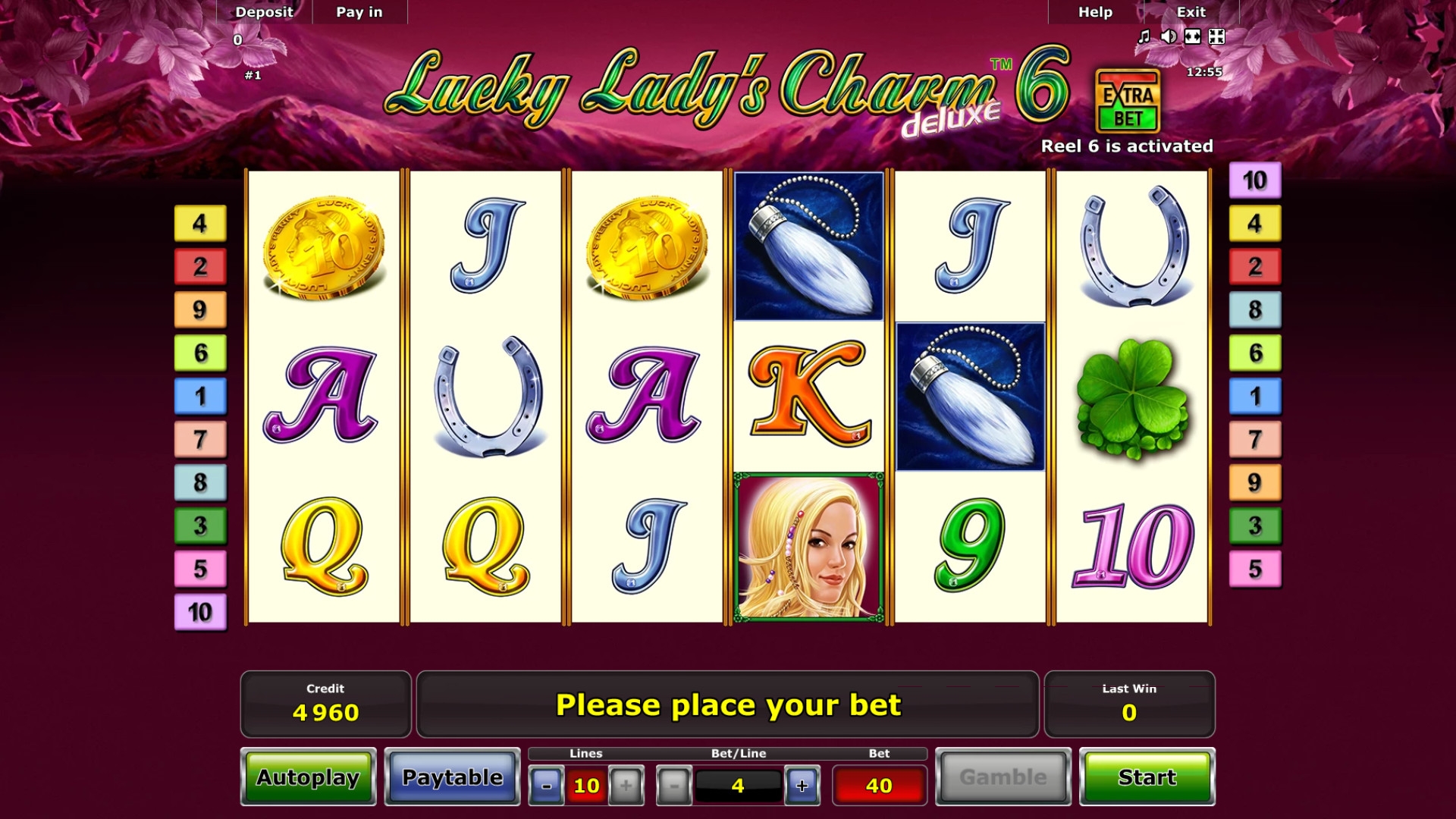 Lucky Lady’s Charm 6 Deluxe (Шарм удачливой леди 6 делюкс ) из раздела Игровые автоматы