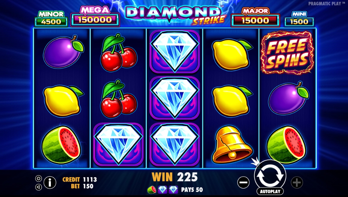 Diamond Strike (Бриллиантовый удар) из раздела Игровые автоматы