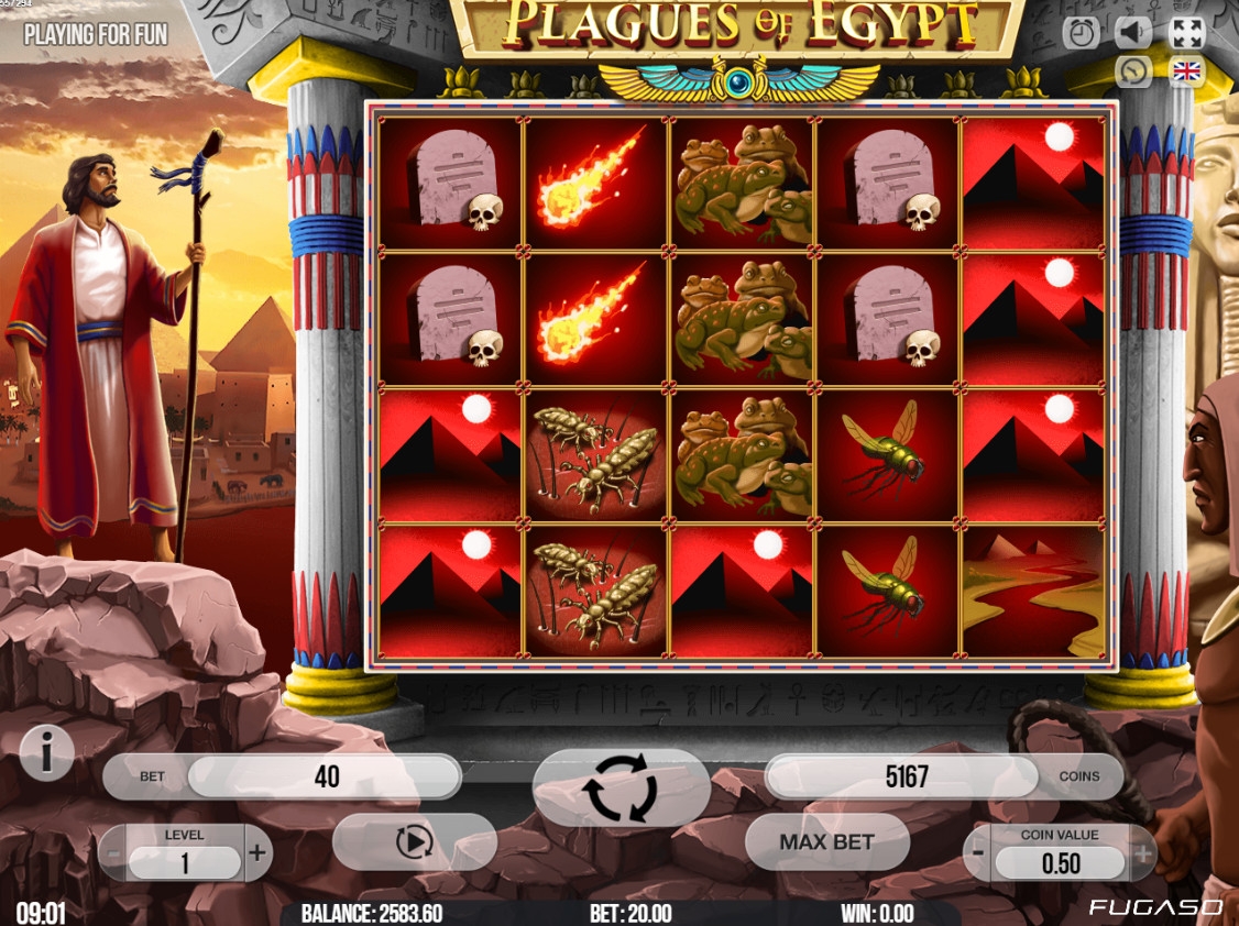 Plagues of Egypt (Казни египетские) из раздела Игровые автоматы