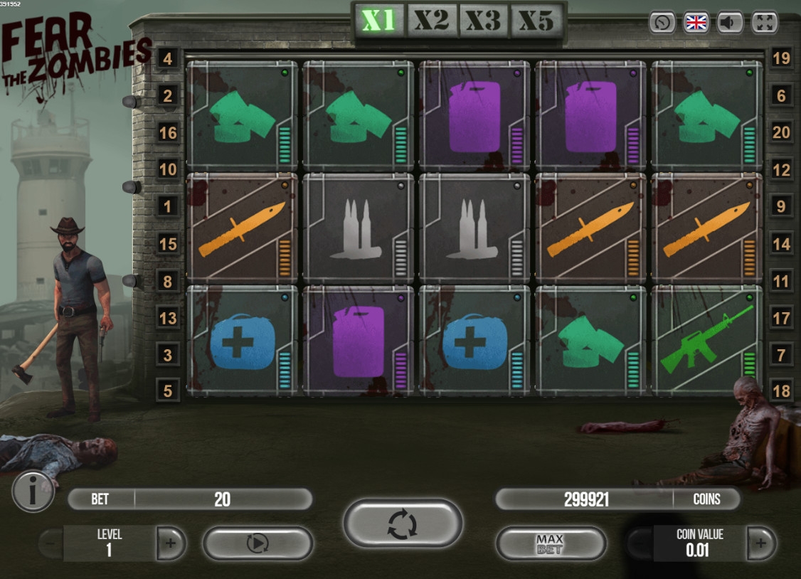 Fear the Zombies (Бойтесь зомби) из раздела Игровые автоматы