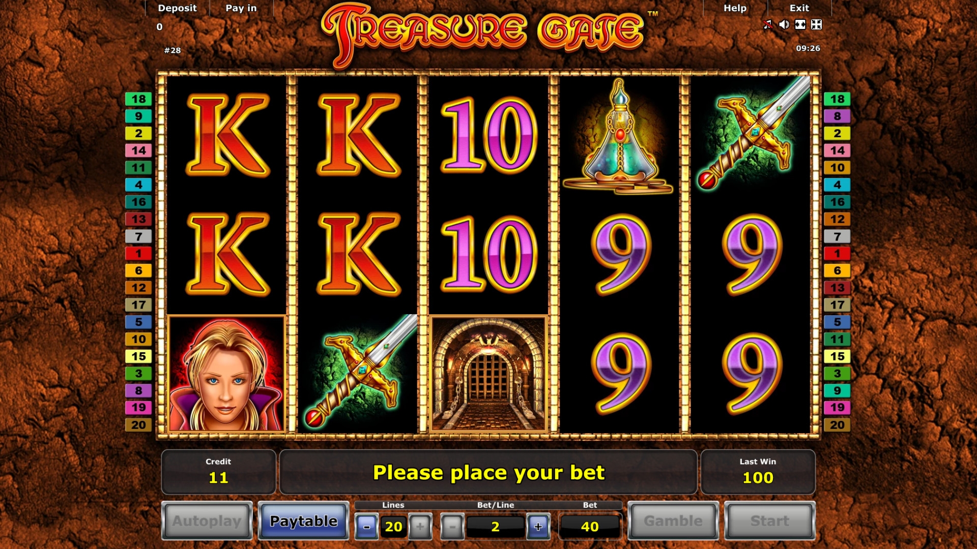 Treasure Gate (Врата к сокровищам) из раздела Игровые автоматы