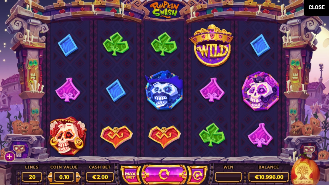 Pumpkin Smash (Тыквенный разгром) из раздела Игровые автоматы