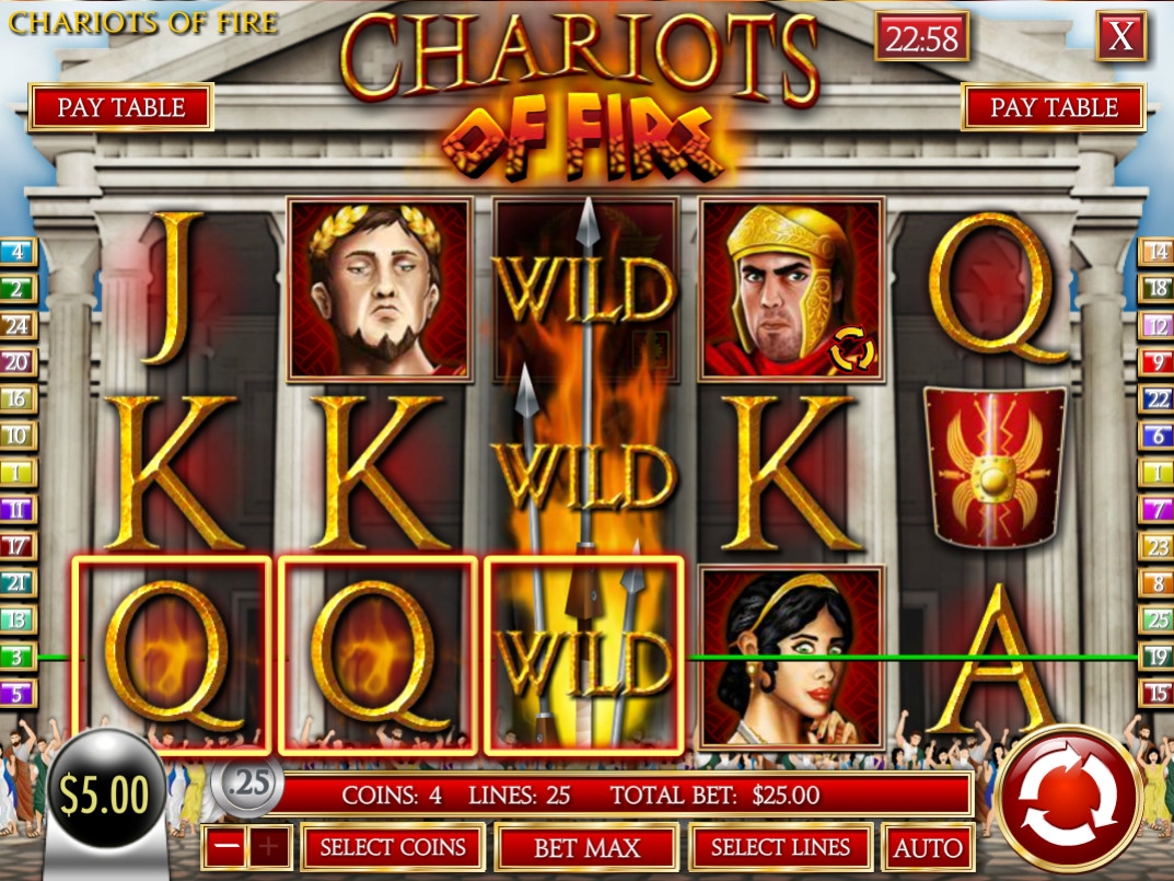 Chariots of Fire (Огненные колесницы) из раздела Игровые автоматы