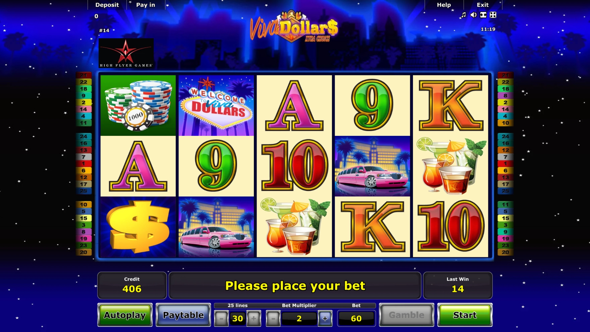 Viva Dollar Xtra Choice (Вива, доллар: Экстра-выбор) из раздела Игровые автоматы