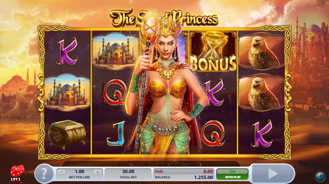 The Sand Princess (Песчаная принцесса) из раздела Игровые автоматы