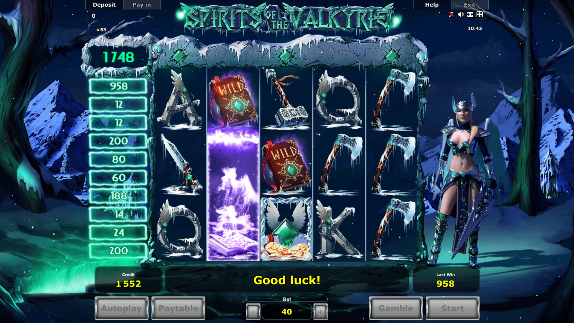 Spirits of the Valkyrie (Духи валькирии) из раздела Игровые автоматы