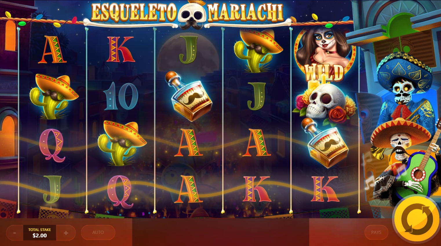 Esqueleto Mariachi (Скелеты-мариачи) из раздела Игровые автоматы