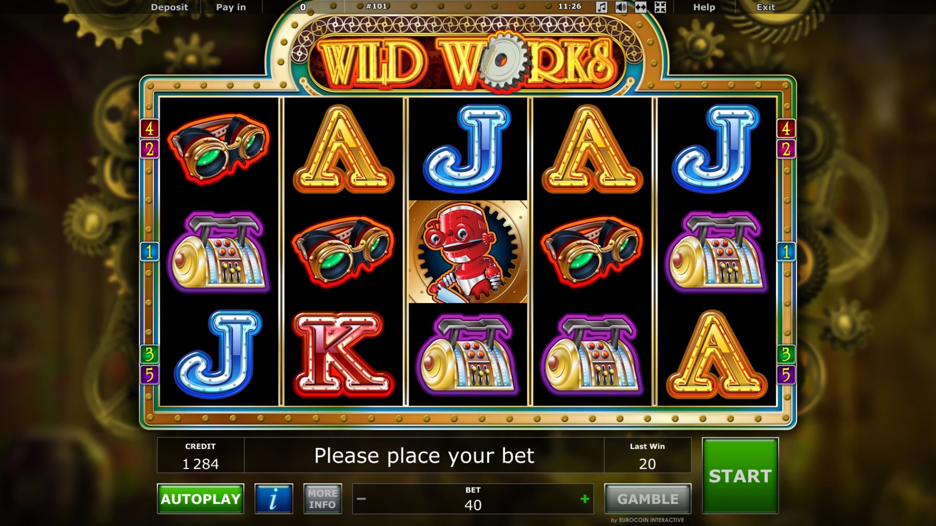 Wild Works (Безумные мастерские) из раздела Игровые автоматы