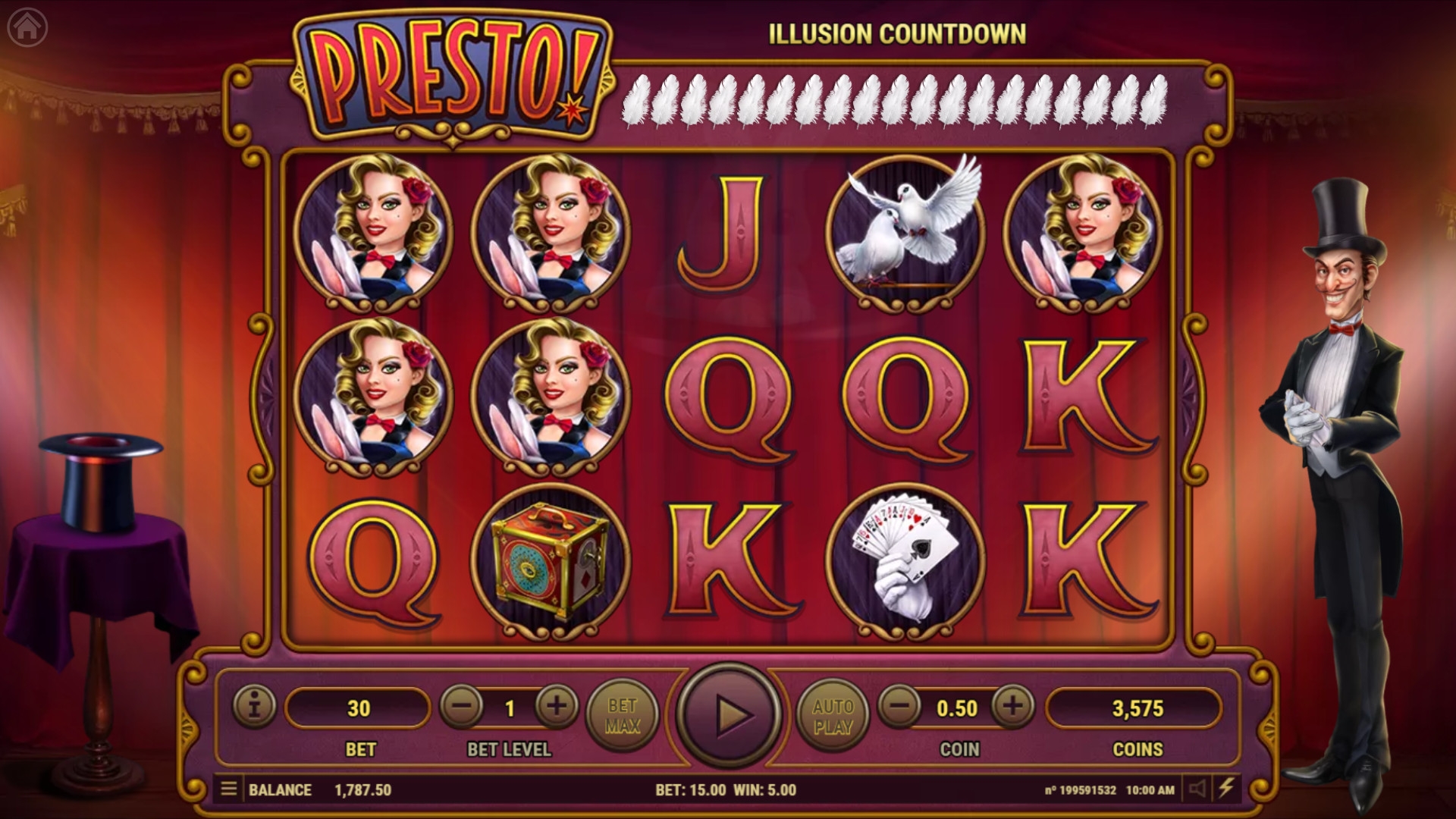 Presto! (Престо!) из раздела Игровые автоматы