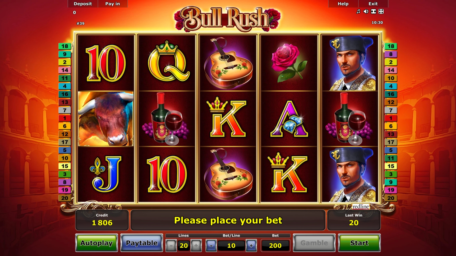 Bull Rush (Бег быков) из раздела Игровые автоматы