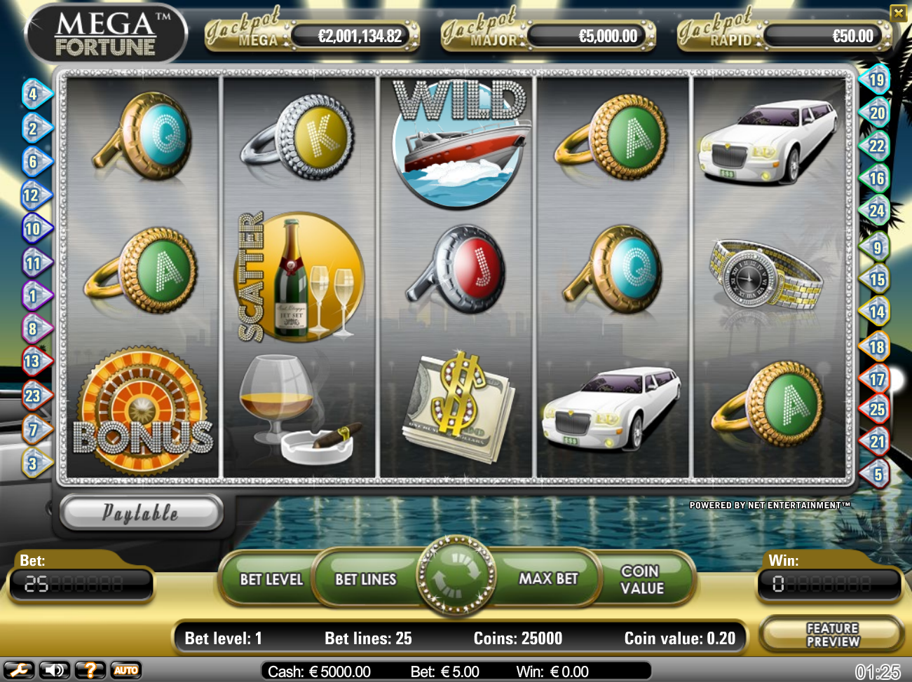 Mega Fortune (Мега Фортуна) из раздела Игровые автоматы