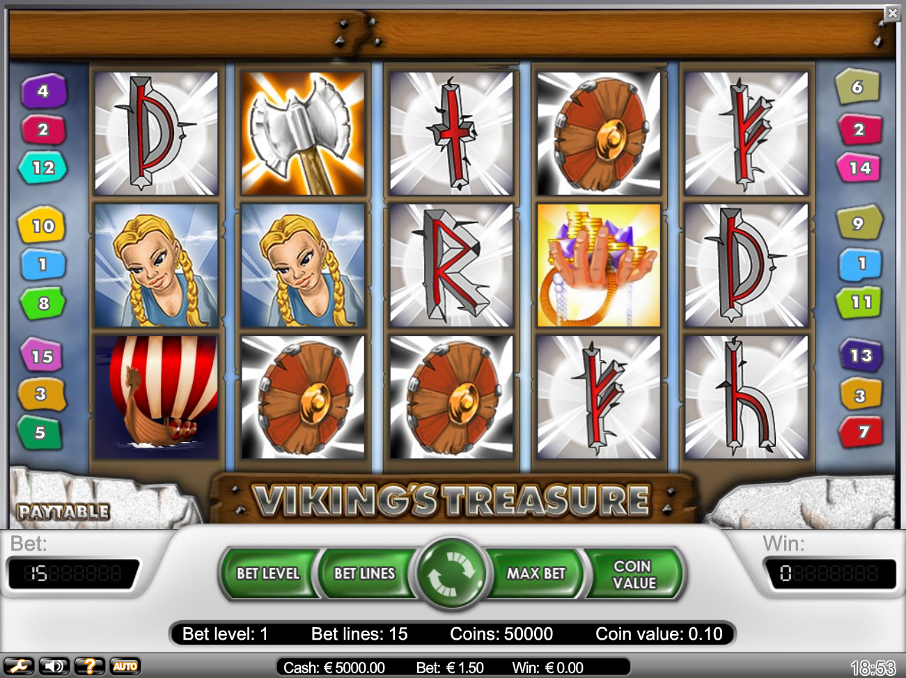 Vikings Treasure (Сокровища Викингов) из раздела Игровые автоматы