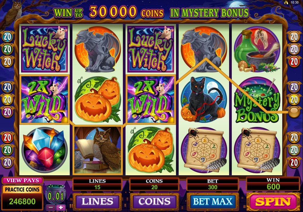 Lucky Witch (Удачливая ведьма) из раздела Игровые автоматы