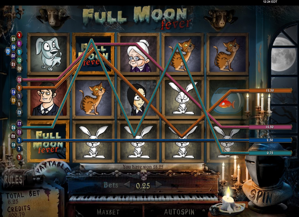 Full Moon Fever (Лихорадка при полной луне) из раздела Игровые автоматы