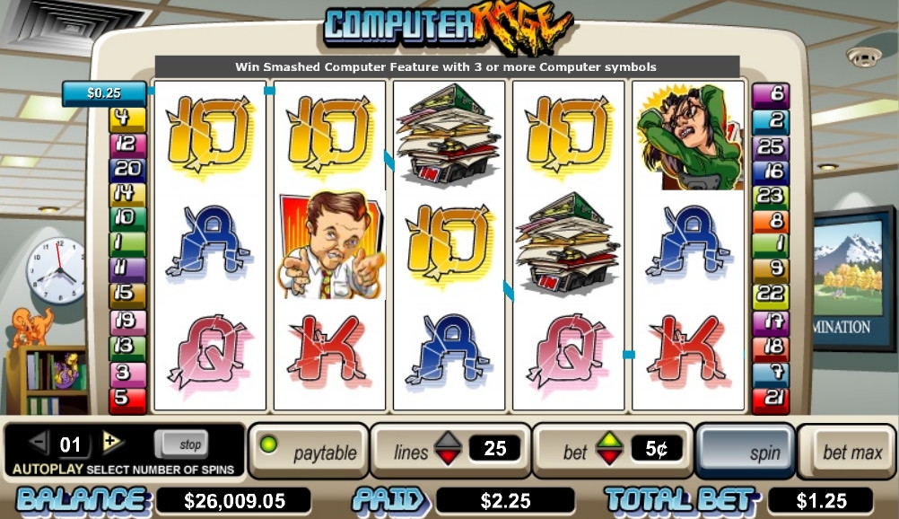 Computer Rage (Компьютерная ярость) из раздела Игровые автоматы