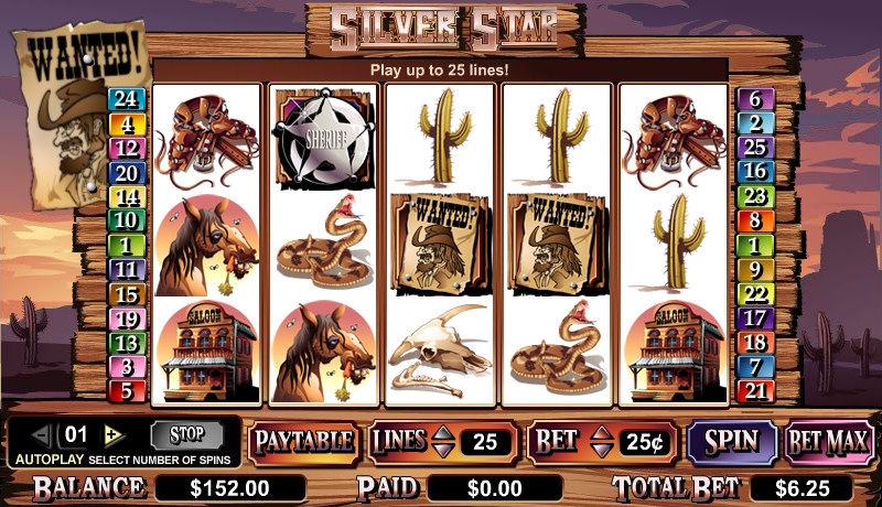 Silver Star (Серебряная звезда) из раздела Игровые автоматы