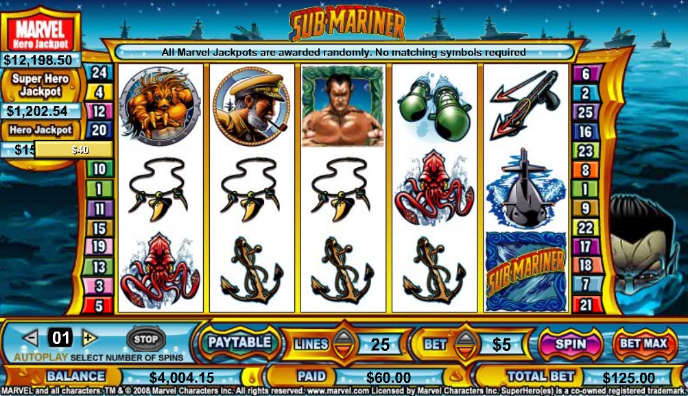 Submariner (Подводник) из раздела Игровые автоматы