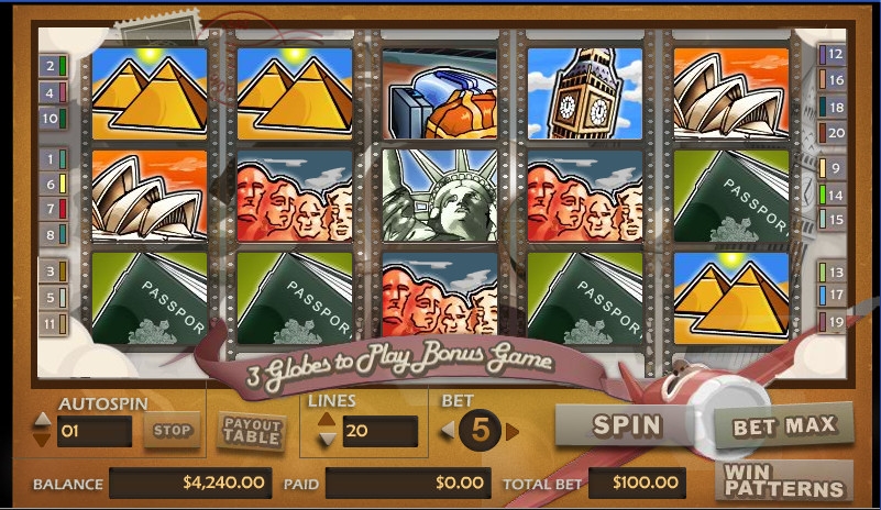 Around the World (Вокруг света) из раздела Игровые автоматы