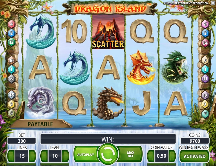 Dragon Island  (Остров драконов ) из раздела Игровые автоматы