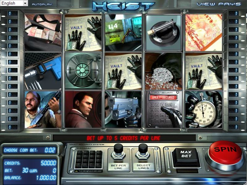 Heist (Ограбление) из раздела Игровые автоматы