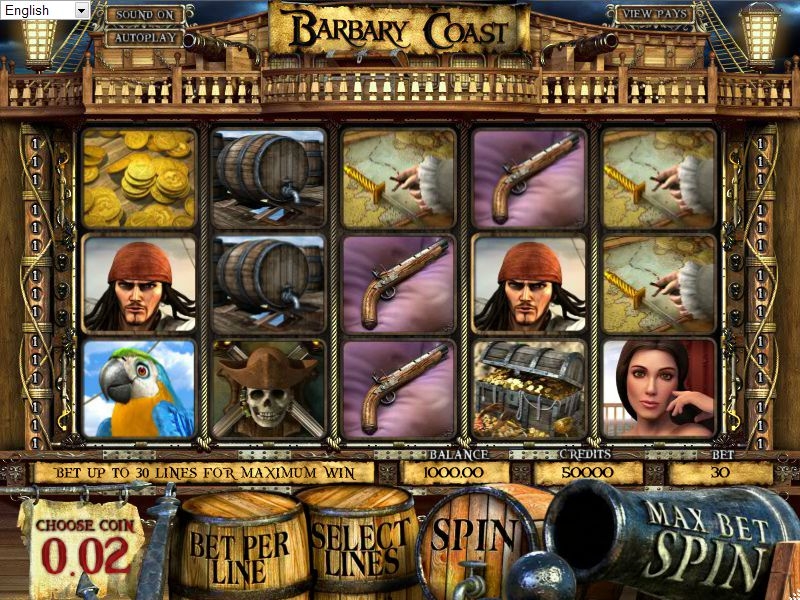 Barbary Coast (Пиратский остров) из раздела Игровые автоматы