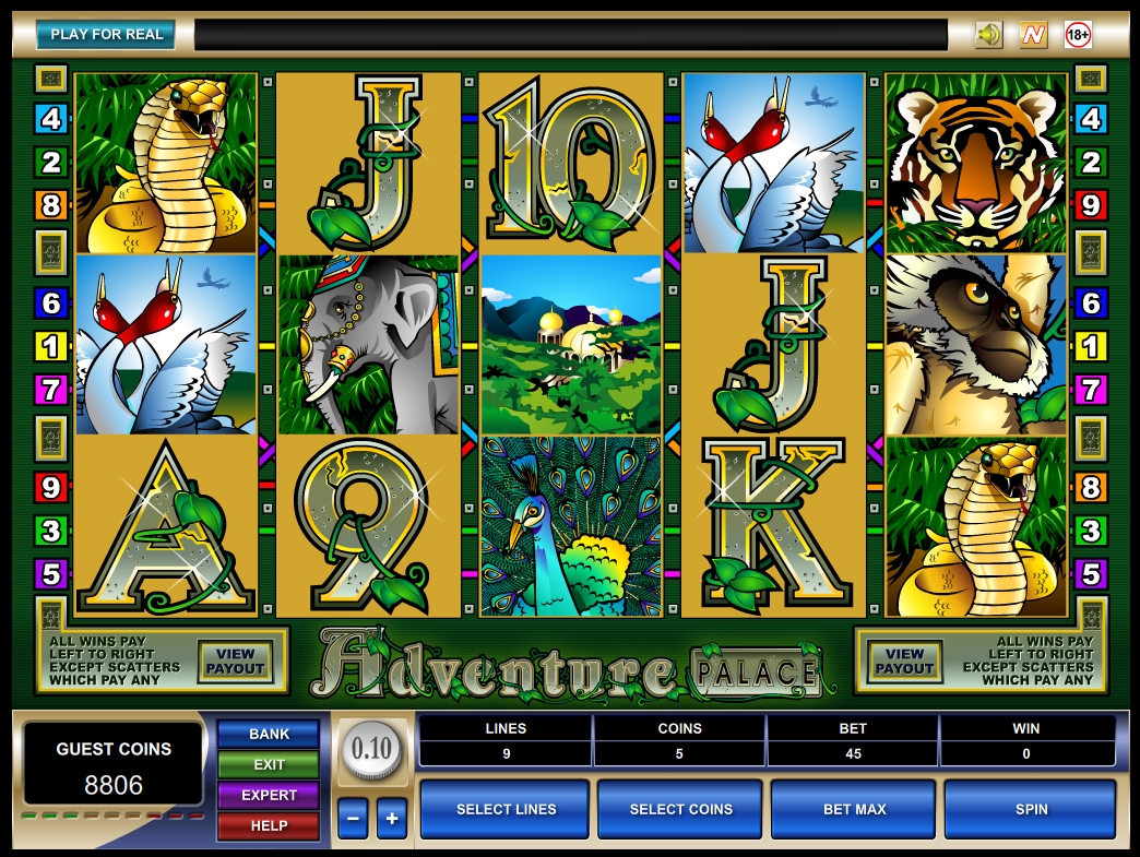 Adventure Palace (Дворец приключений) из раздела Игровые автоматы