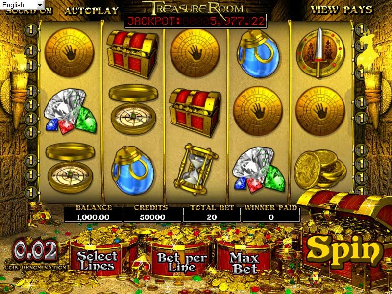 Treasure room (Комната сокровищ) из раздела Игровые автоматы