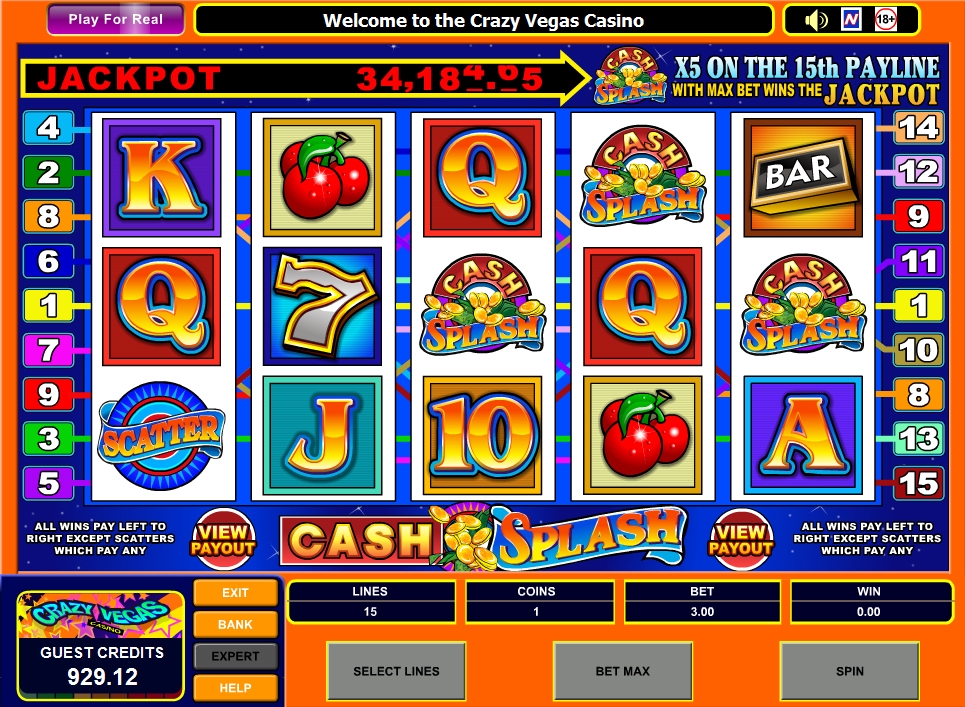 CashSplash 5 Reel (Всплеск наличных 5) из раздела Игровые автоматы